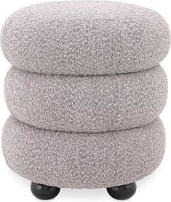 Taburete elegant design LUX Tulum, Boucle grey