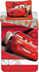 Lenjerie de pat pentru copii roșie din bumbac pentru pat de o persoană 140x200 cm Cars "Legend" – Jerry Fabrics