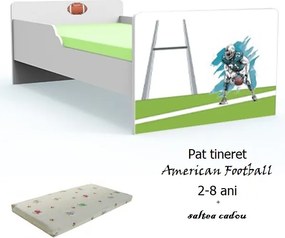 Pat tineret American Football cu saltea