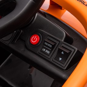 AIYAPLAY Mașină Electrică pentru Copii cu Telecomandă, Mașină cu Baterii, Mașină Electrică cu Suspensie, 115x67x50 cm, Portocaliu | Aosom Romania