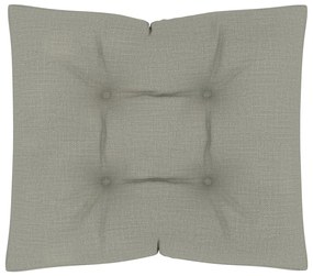 vidaXL Pernă de canapea din paleți, gri taupe, 60 x 61 x 10 cm
