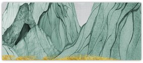 Tablou - Munții Smarald N⁰1 (120x50 cm)