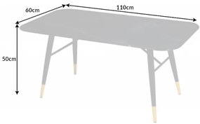 Neînvins Masa conferinta Paris 110 cm antracit aspect marmura