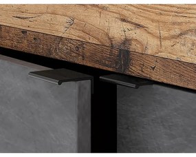 Comodă RUNEA, maro închis/antracit