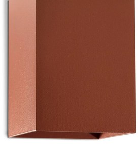 Aplica perete aluminiu maro teracota, 1xGU10, LUNE square