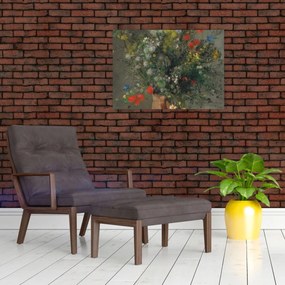 Tablou - Auguste Renoir,  Flowers in a Vase, reproducere (70x50 cm)