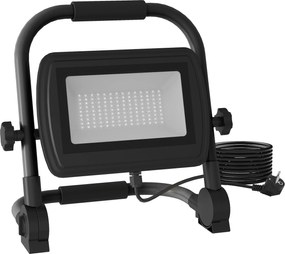 HOMCOM Lampă de Lucru LED, Portabilă și Rezistentă la Intemperii, 25,5x16x25,5 cm, Negru | Aosom Romania