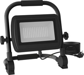 HOMCOM Lampă de Lucru LED, Portabilă și Rezistentă la Intemperii, 25,5x16x25,5 cm, Negru | Aosom Romania