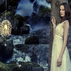Aplica de perete moderna Vision, design LUX cristal ROSÉE BALL