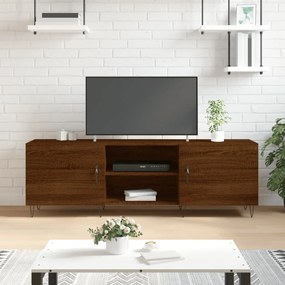 Comoda TV, stejar maro, 150x30x50 cm, lemn compozit