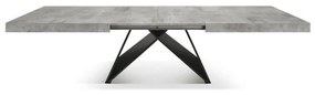 Masa Carole extensibila, picior Mdf - RUSTIC - 160 cm / 90 cm / h 77