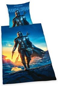 Lenjerie de pat din bumbac Herding Mandalorian, 135 x 200 cm, 80 x 80 cm