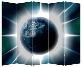 Paravan - Planeta iluminată (210x170 cm)