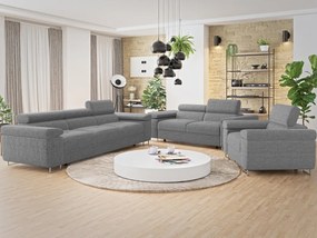 Set canapea fotoliu 3+2+1 Terazuro 3+2+1 (Gri deschis) . 1105853