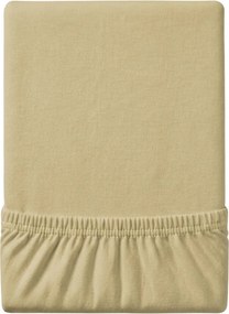 Cearsaf Jersey EXCLUSIVE cu elastic 90x200 cm crem