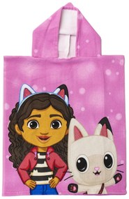 Gabby&#039;s Dollhouse poncho prosop de plajă 50x115 cm