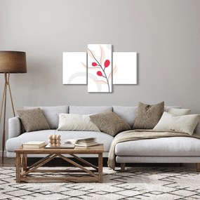 Tablou - Abstracție florală roz N⁰3 (90x60 cm)