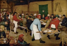 Reproducere Peasant Wedding, 1568, Pieter the Elder Bruegel