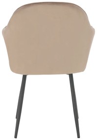 Fotoliu de design, catifea Velvet gri maroniu Taupe, ZIRKON