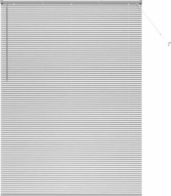 vidaXL Jaluzele venetiene Manual Argintiu 220 x 155 cm Aluminiu