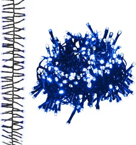 vidaXL Instalație tip cluster cu 2000 LED-uri, albastru, 17 m, PVC