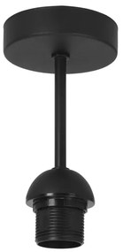 Plafonieră BORHO 1xE27/60W/230V negru/jută