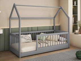 Pat pentru copii 90 cm Godna (Gri) (cu somieră). 1103326