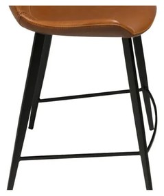 Scaun de bar din piele artificială DAN-FORM Denmark Hype, maro deschis