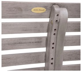 Bancă de grădină gri din lemn masiv Mandalay – Garden Pleasure