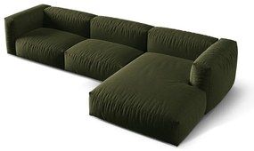 Colțar modular verde (cu colț pe partea dreaptă) Martina – Micadoni Home