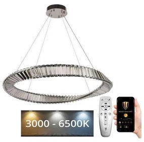 Lustră LED de cristal dimabilă pe cablu LED/50W/230V + telecomandă