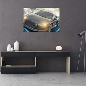 Tablou cu Audi - gri (90x60 cm)