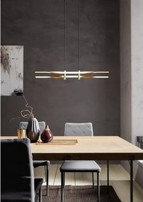 Eglo 901226 - Lustră suspendată cu cablu COLMEAL LED/21W/230V, auriu