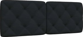 vidaXL Pernă pentru tăblie de pat, negru, 120 cm, material textil