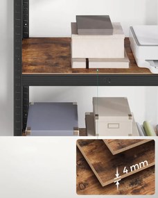 Raft metalic cu 5 polite TAYLOR 150x75 cm