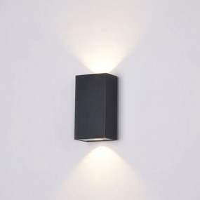 Aplica LED pentru iluminat exterior design modern Times Square IP54 negru MYO581WL-L6B