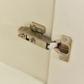 Comodă Modernă cu LED Multicolor, Alb+Culoare naturală | Aosom Romania