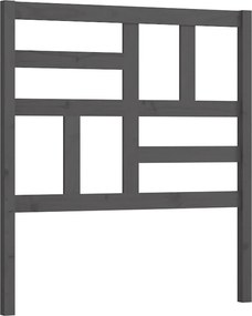 vidaXL Tăblie de pat, gri, 106x4x104 cm, lemn masiv de pin