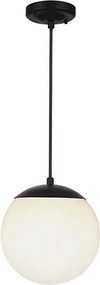 Lustră de exterior pe cablu 1xE27/60W/230V Ø 20 cm IP44 negru