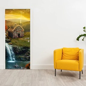 Fototapet pentru ușă - Casuța din povesti (95x205cm)