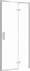 Usa de nisa batanta Cersanit Larga 100 cm sticla 6 mm crom dreapta