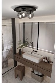 Plafonieră SOLAR 3xE14/10W/230V negru/gri