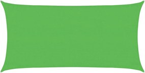 vidaXL Pânză parasolar, verde deschis, 3x6 m, HDPE, 160 g/m²