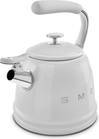 Ceainic cu fluier Smeg WKF01SS, 2,3 l, Inducție, Maner rece, Otel, Argintiu