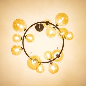 Lustră LED pe cablu Brilagi MILLA 15xG9/3W/230V crom lucios/auriu