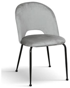 Scaun Farco ,structura metalica ,catifea - GRI INCHIS