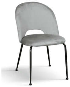 Scaun Farco ,structura metalica ,catifea - GRI INCHIS