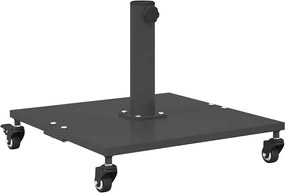 vidaXL Bază pentru umbrelă Gri închis 45 x 45 x 31,5 cm