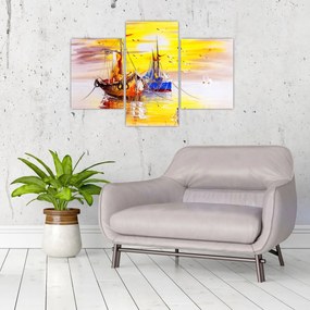 Tablou - Pictură barcă (90x60 cm)