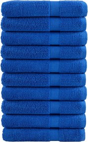 vidaXL Prosoape premium, SOLUND 10buc albastru 100x200cm 600gsm
